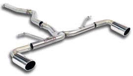 Supersprint   Connecting pipe + rear pipe Right O90 - Left O90  BMW F30 / F31 (Sedan-Touring) 318d (143 Hp) 2012 ->