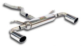 Supersprint   Connecting pipe + rear exhaust Right O100 - Left O100  BMW F30 / F31 (Sedan-Touring) 318d (143 Hp) 2012 ->