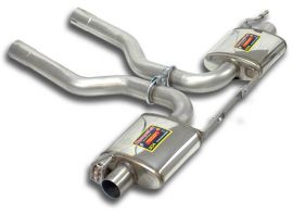 Supersprint  Rear exhaust Right - Left "Racing"  PORSCHE 958 CAYENNE Turbo 4.8i V8 (500 Hp) 2010 