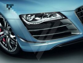 AUDI R8 V8 V10 Carbon Fiber Rear Bumper Canards