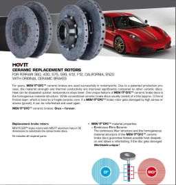 Ferrari MOV'IT Ceramic Replacement Rotors