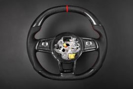 Volkswagen carbon fiber enhanced - custom steering wheel 